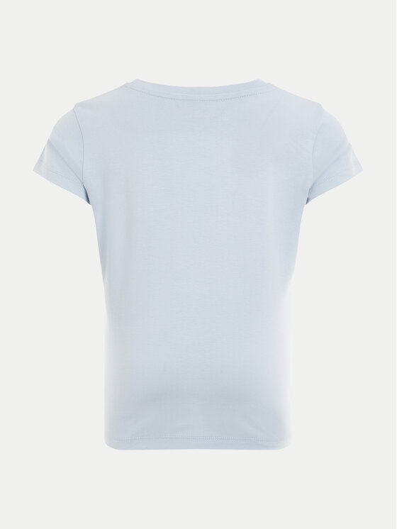 Calvin Klein Jeans Calvin Klein Jeans Tricou Script Logo IG0IG02857 Albastru celest Slim Fit