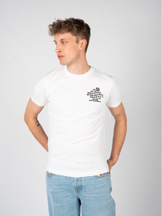Diesel Diesel T-Shirt A06498 OGRAI Λευκό Regular Fit