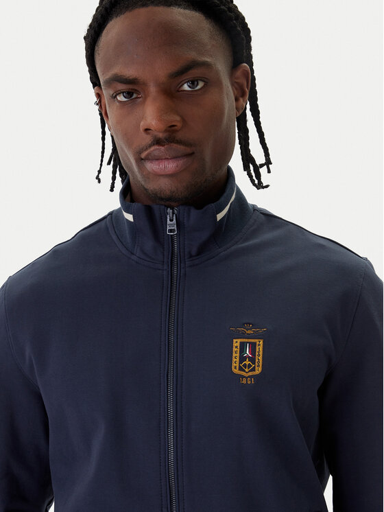 Aeronautica Militare Aeronautica Militare Bluza 261FE2089UF00674 Granatowy Regular Fit