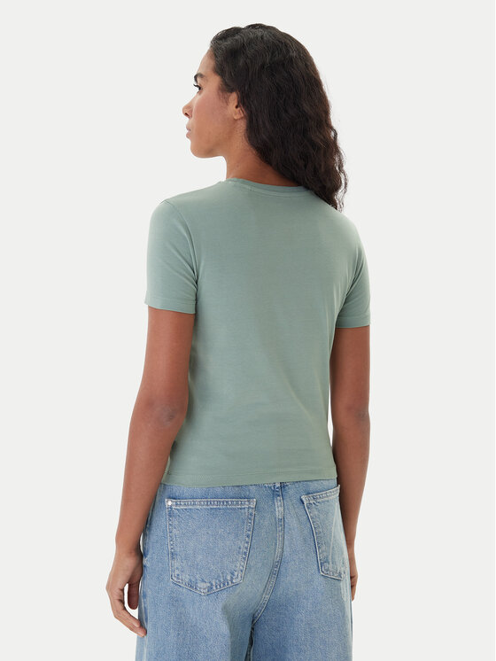 Guess Jeans Guess Jeans T-Shirt 180328 Zielony Classic Fit