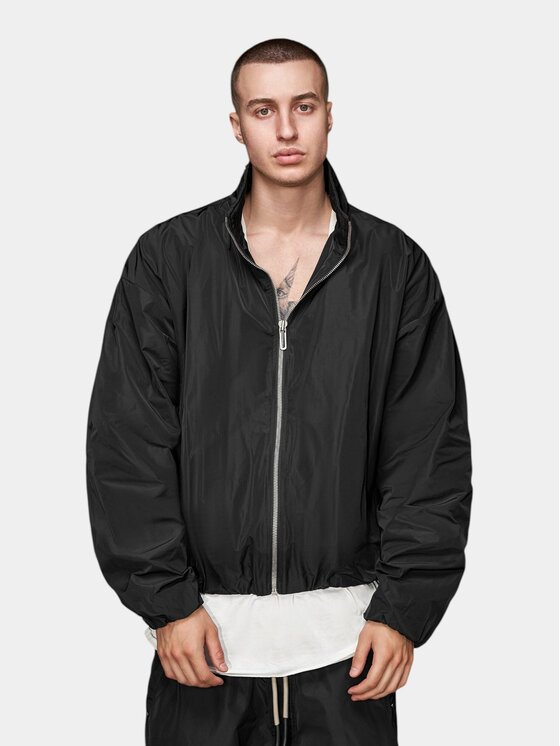 MADE BY SOCIETY MADE BY SOCIETY Kurtka anorak Jacheta Noir Élément - J16694 Czarny Basic Fit