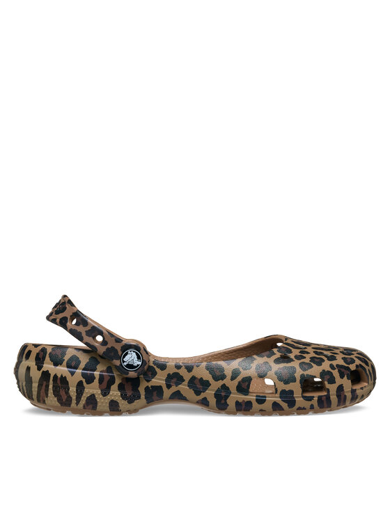 Crocs Crocs Μπαλαρίνες Classic Animal Ballet 212478 Καφέ
