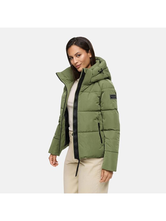 Navahoo Navahoo Kurtka zimowa Frostherz Zielony Regular Fit