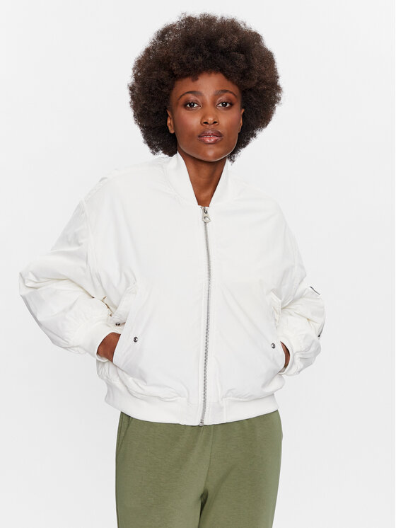 Outhorn Outhorn Bomber striukė TJACF028 Écru Regular Fit