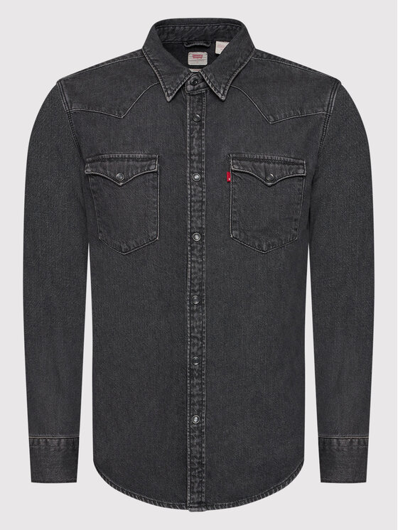 Levi's® Levi's® cămașă de blugi Barstow Western 85744-0038 Negru Standard Fit