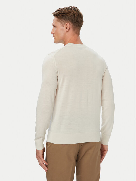 BOSS BOSS Пуловер Leno 50571914 Кремав Regular Fit