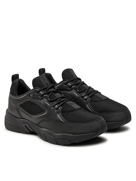 Calvin Klein Jeans Calvin Klein Jeans Сникърси Retro Tennis Low Laceup Mtl YM0YM00991 Черен