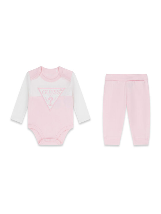 Guess Set body și pantalon H6YG04 4K4125 Roz deschis