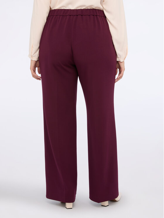 Fiorella Rubino Fiorella Rubino Spodnie materiałowe P175L002197N036 Bordowy Regular Fit