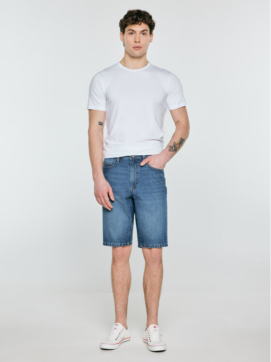 BIG STAR BIG STAR Kurtka jeansowa COLTER Niebieski Basic Fit