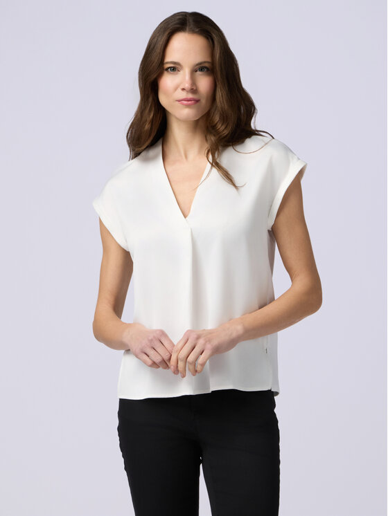 Oltre Oltre T-Shirt G268J003984N011 Biały Regular Fit