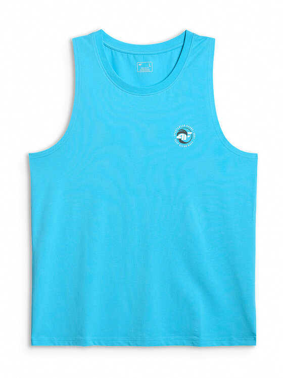 4F 4F Tank top SUMMER CODE Niebieski Regular Fit