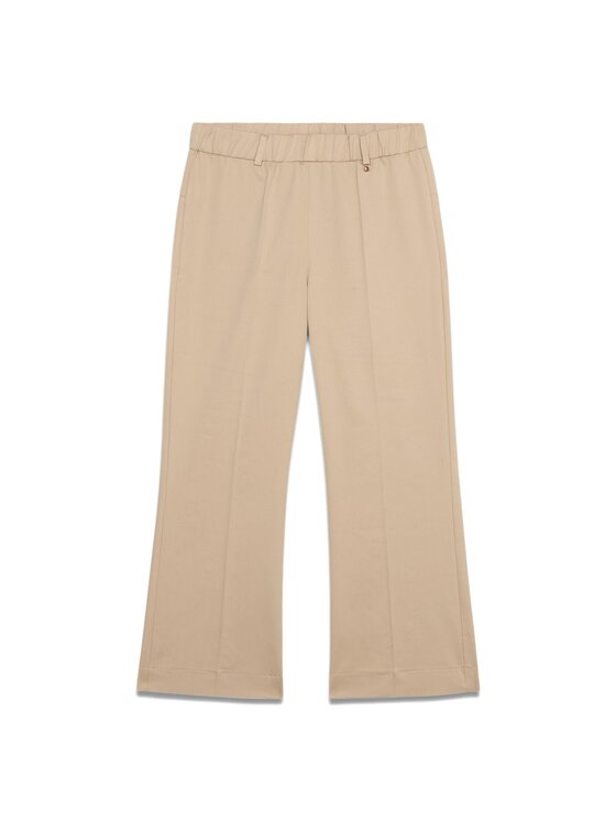 Oltre Oltre Spodnie materiałowe P789R208347N002 Écru Flare Fit
