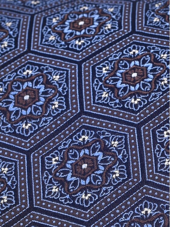 ELSNER ELSNER Γραβάτα JEDWAB ŻAKARD A0903 Σκούρο μπλε