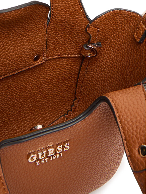 Guess Guess Дамска чанта Calista Mini HWBG73 34750 Кафяв