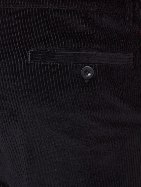 Primitive Primitive Штани з тканини Gensis Corduroy PA123700 Чорний Relaxed Fit