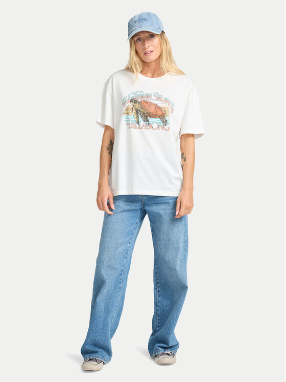 Billabong Billabong T-shirt On Vacay EBJZT00468 Bianco Regular Fit