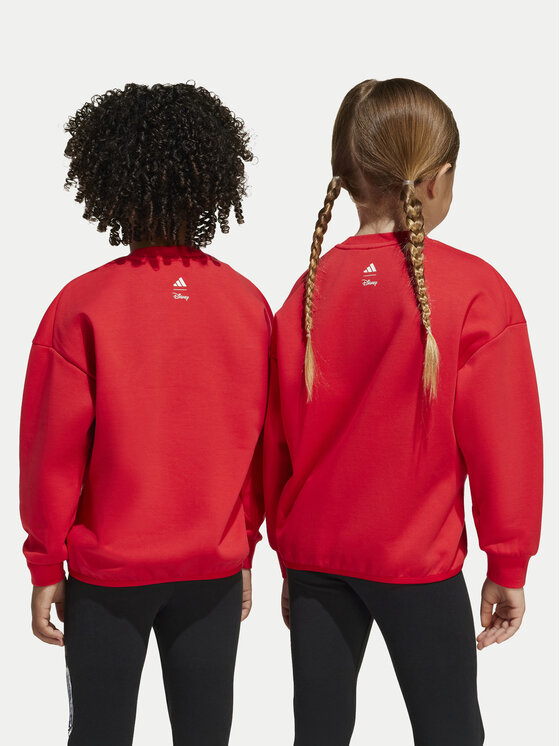 adidas adidas Світшот Disney Mickey Mouse JF3640 Червоний Loose Fit