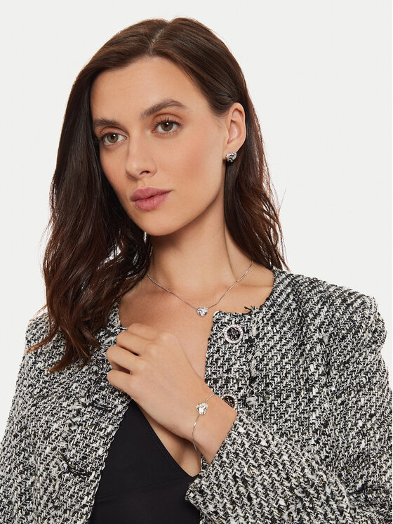 Guess Guess Naušnice JUBE04 504JW Stříbrná