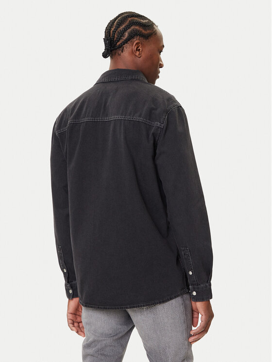 Karl Lagerfeld Jeans Karl Lagerfeld Jeans Τζιν πουκάμισο A3M16001 Μαύρο Regular Fit