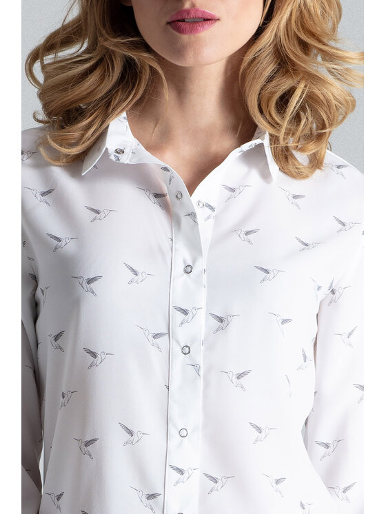 FIGL FIGL Košile M284 Écru Regular Fit