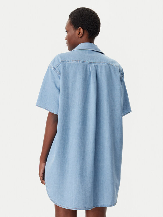 Tommy Jeans Tommy Jeans Jeanskleid DW0DW20112 Blau Relaxed Fit