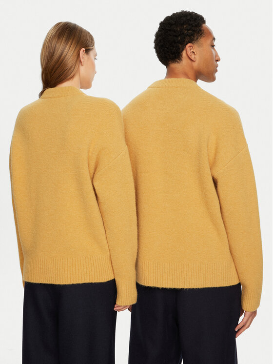 AMI PARIS AMI PARIS Sweater UKS025.KN0032 Sárga Regular Fit
