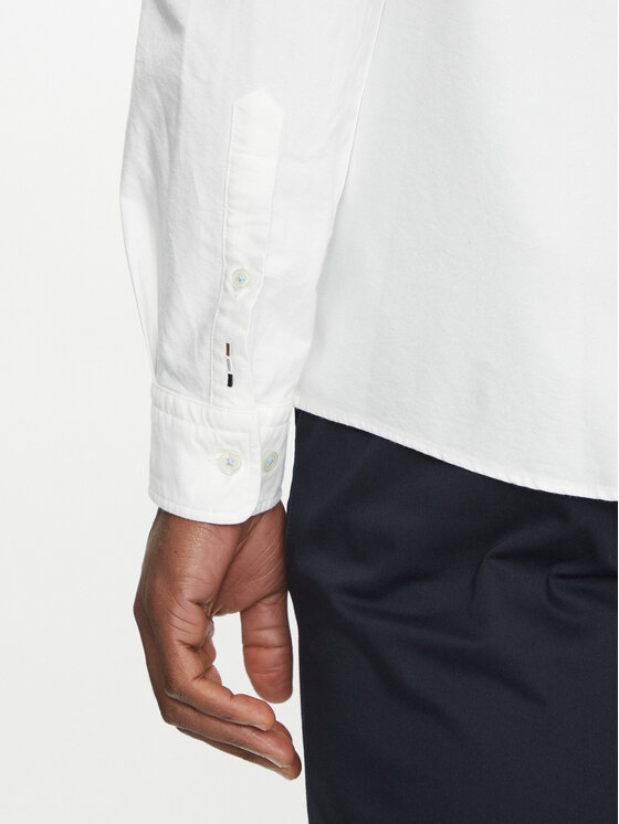 BOSS BOSS Marškiniai H-Roan 50521996 Balta Slim Fit
