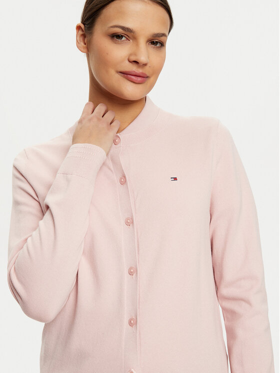 Tommy Hilfiger Tommy Hilfiger Strickjacke WW0WW42370 Rosa Regular Fit