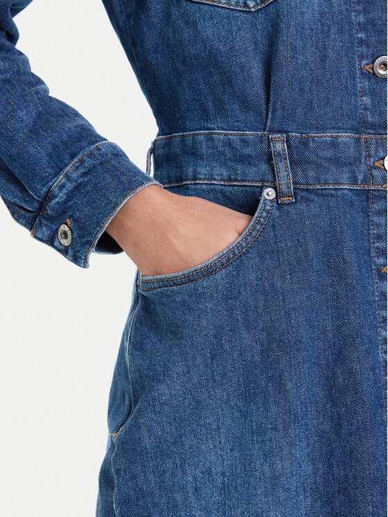 Mustang Mustang Джинсова сукня Emma 1016939 Голубий Slim Fit