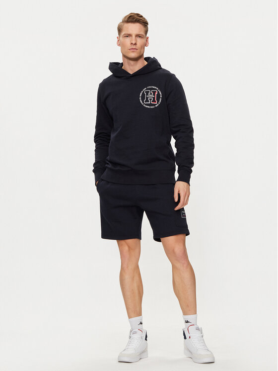 Tommy Hilfiger Tommy Hilfiger Bluza MW0MW34383 Granatowy Regular Fit