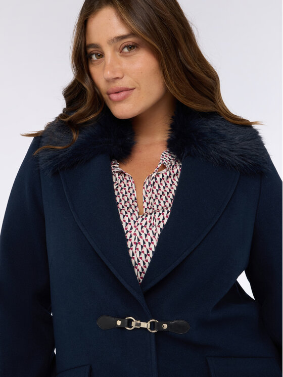 Fiorella Rubino Fiorella Rubino Cappotto 8002T000350N034 Blu Regular Fit