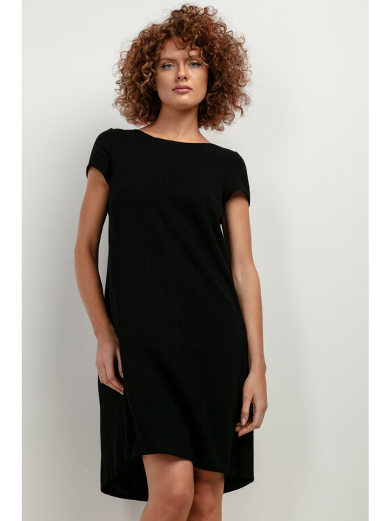Tessita Tessita Sukienka letnia SUKIENKA_T403_4_S Czarny Regular Fit