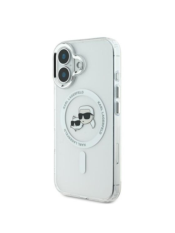KARL LAGERFELD KARL LAGERFELD Etui na telefon Apple iPhone 16 Plus Biały