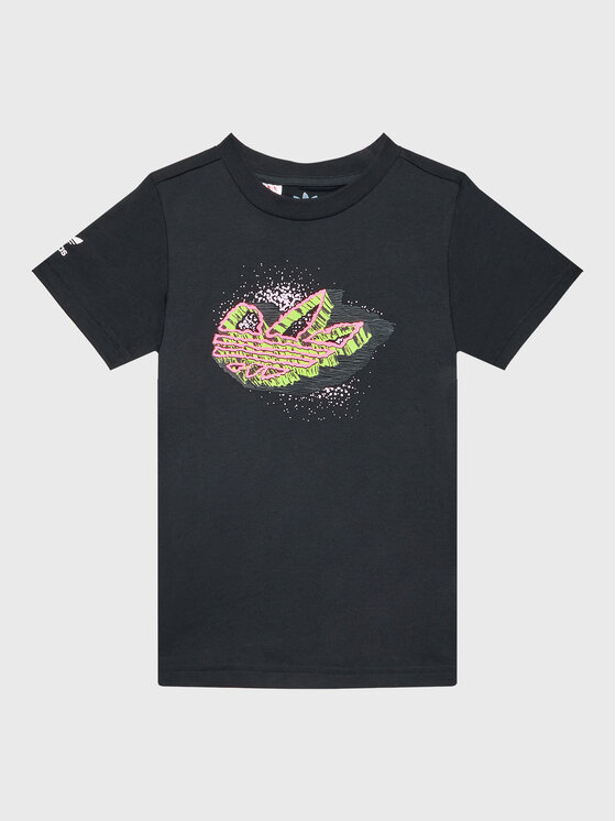 adidas T-Shirt - Kinderkleidung, Größe 7_8Y Schwarz Graphic T-Shirt HL6855