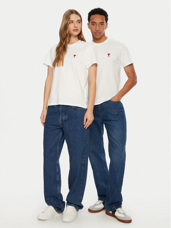 AMI Paris AMI Paris Póló BFUTS001.724 Fehér Regular Fit