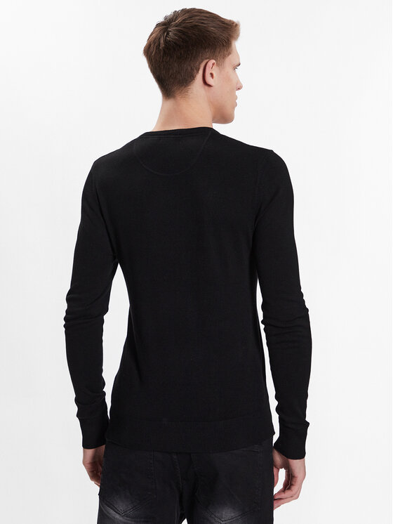 Brave Soul Brave Soul Sweter MK-36BRAMBER Czarny Regular Fit