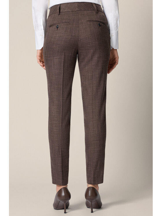 Lancerto Lancerto Spodnie materiałowe Magione SP131126000007 Brązowy Regular Fit