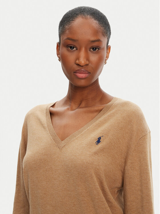Polo Ralph Lauren Maglione 211972105003 Beige Straight Fit, taglia : XL