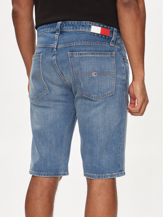 Tommy Jeans Tommy Jeans Džínsové šortky Ronnie DM0DM18795 Modrá Slim Fit