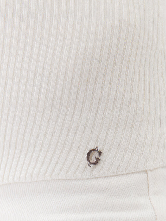 Guess Guess Pulover W3YR25 Z37J2 Alb Slim Fit