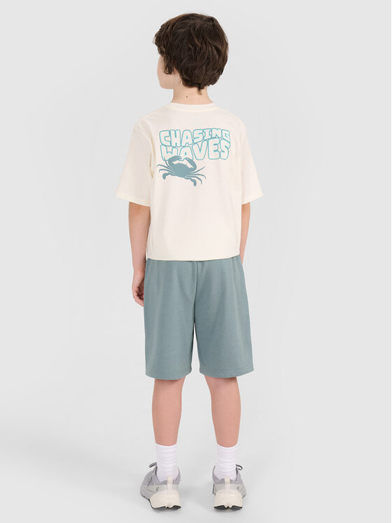 4F 4F Szorty sportowe VIBRANT WARMTH Turkusowy Oversize