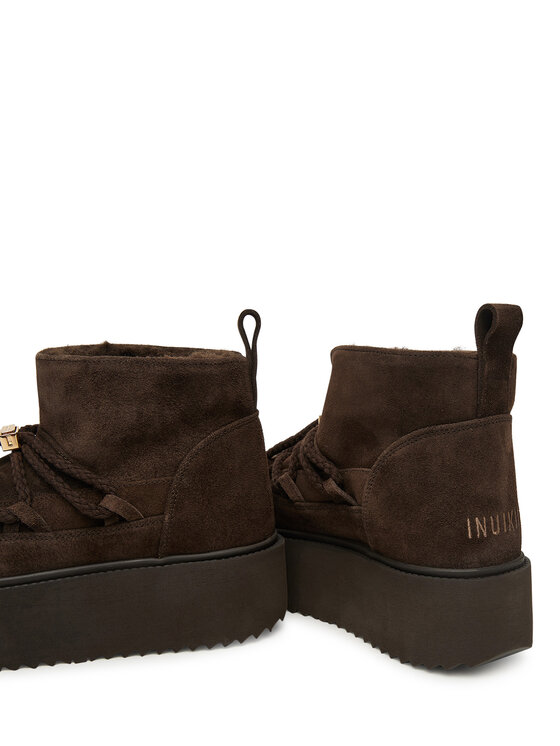 Inuikii Inuikii Sniego batai Classic Low Platform 1001.006.0012 Tamsiai ruda
