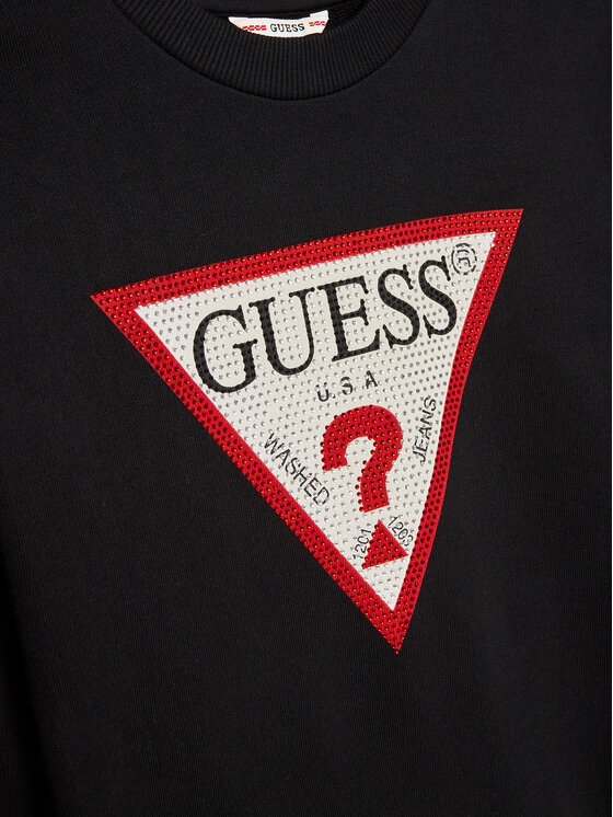 Guess Guess Vsakodnevna obleka J3YK20 KA6R3 Črna Regular Fit