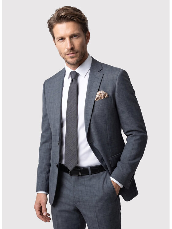 Pako Lorente Pako Lorente Marynarka P26WF-3G-003 Szary Slim Fit