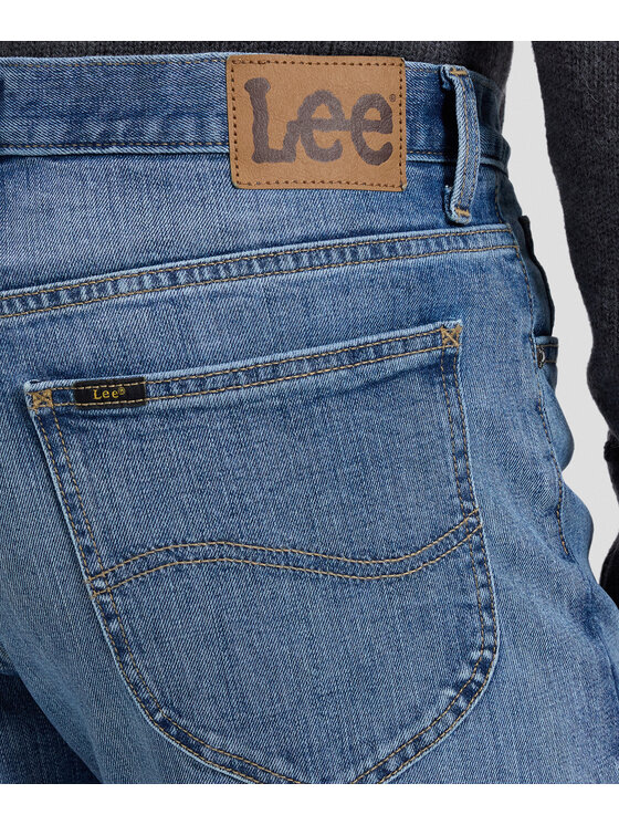 Lee Lee Jeansy 112386485 Niebieski Straight Fit
