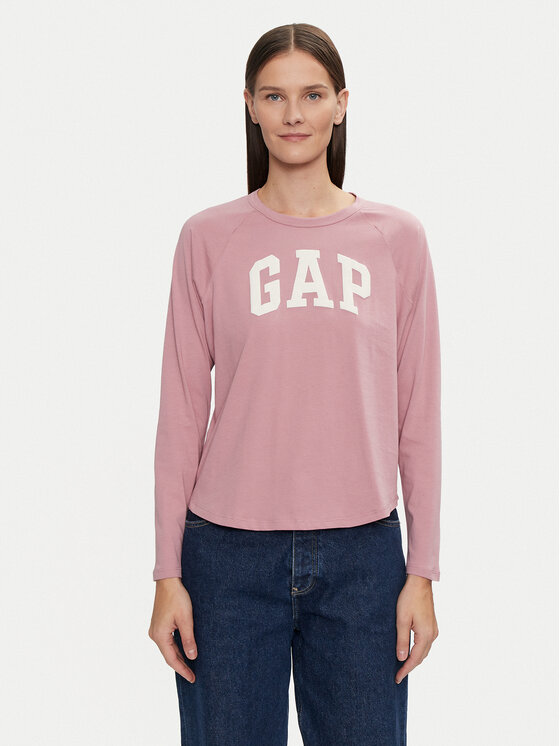 Gap Blūze 534389-01 Rozā Relaxed Fit