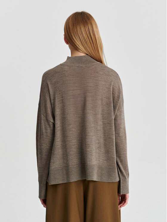 TATUUM TATUUM Sweter AMI Brązowy Classic Fit