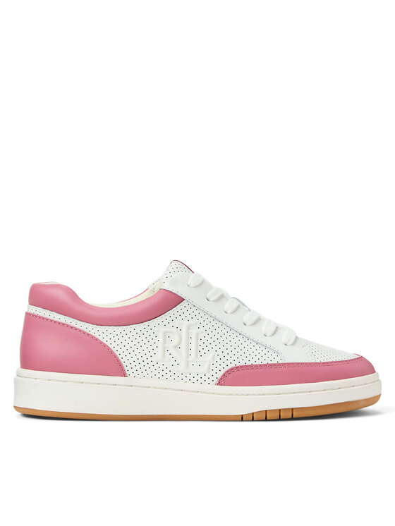 LAUREN RALPH LAUREN Sneakersy Hailey Low-Top Lace-Up 802951391002 Biela