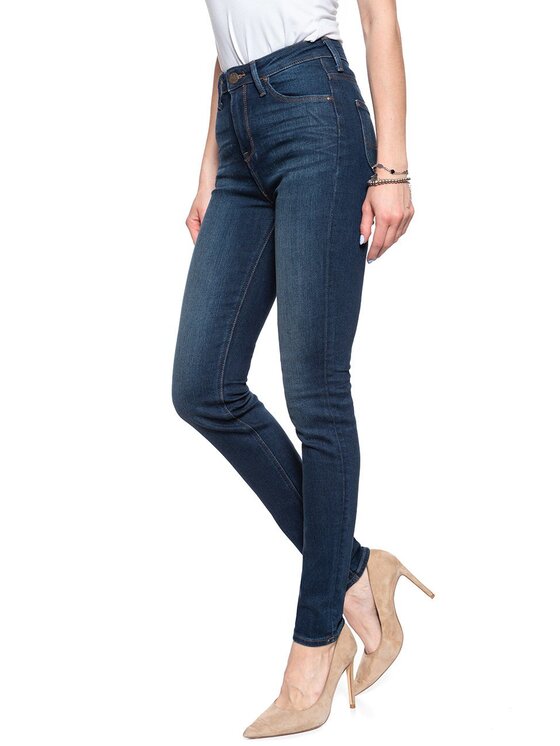 Lee Lee Jeansy SCARLETT HIGH Niebieski Skinny Fit